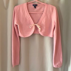 Limited Too ballet pink shrug